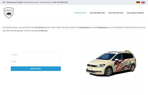 Vorschau von rostocker.taxi, TR - Taxi Rostock GmbH