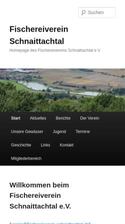 Vorschau der mobilen Webseite www.fischereiverein-schnaittachtal.de, Fischereiverein Schnaittach