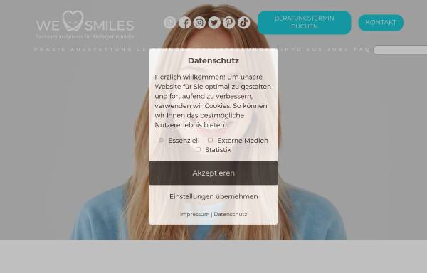 Vorschau von www.welovesmiles.de, Welovesmiles – Fachzahnarztpraxis für Kieferorthopädie Dr. Sebastian Krause