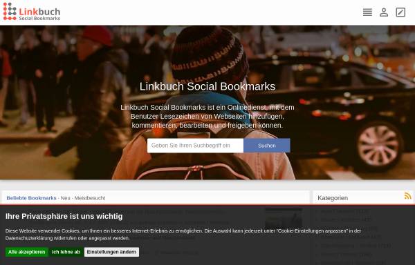 Vorschau von lbsbm.de, Linkbuch Social Bookmarks