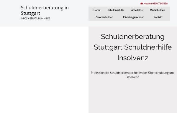 Vorschau von www.schuldnerberatung-insolvenz.de, Schuldnerberatung Stuttgart
