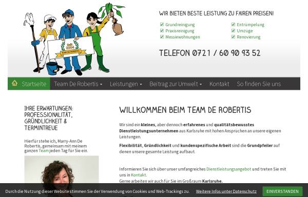 Vorschau von www.team-derobertis.de, Team de Robertis
