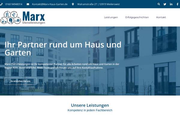 Vorschau von marx-haus-garten.de, Marx Dienstleistungen | Inh. Jan Marx