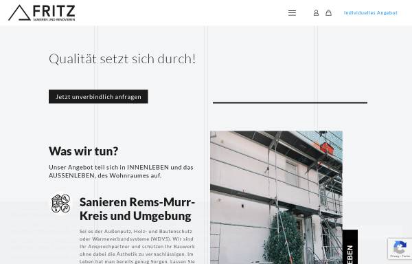 Vorschau von fritz-sanieren-renovieren.de, Fritz – Sanieren und Renovieren