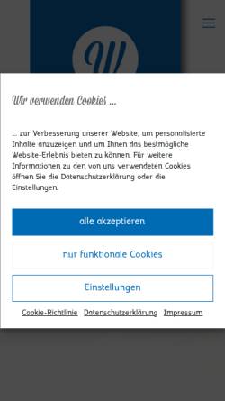 Vorschau der mobilen Webseite baeckerei-wiedemann.de, Bäckerei Wiedemann