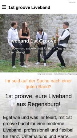Vorschau der mobilen Webseite 1st-groove.de, 1st groove