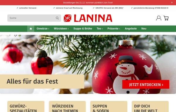 Vorschau von www.lanina.de, LANINA.de