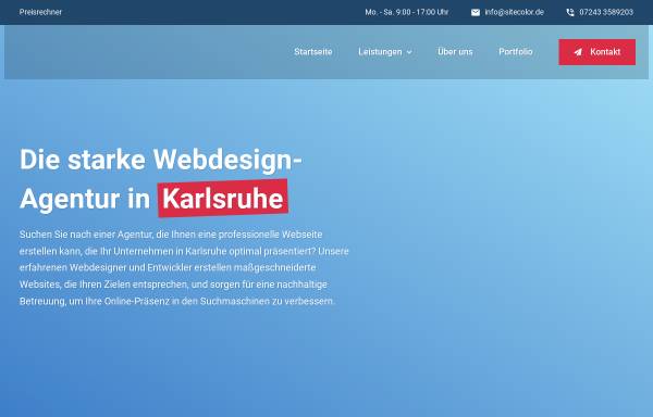Vorschau von sitecolor.de, Sitecolor - Webdesign Agentur