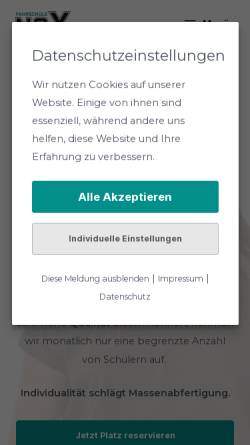 Vorschau der mobilen Webseite www.fahrschule-nox.de, Fahrschule NOX