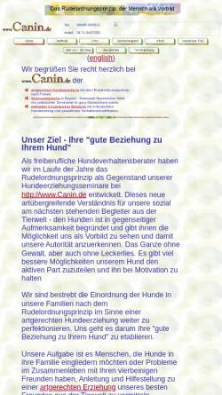Vorschau der mobilen Webseite www.canin.de, Canin
