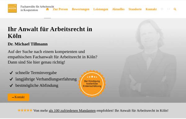 Vorschau von rechtsanwalt-tillmann.de, Dr. Michael Tillmann