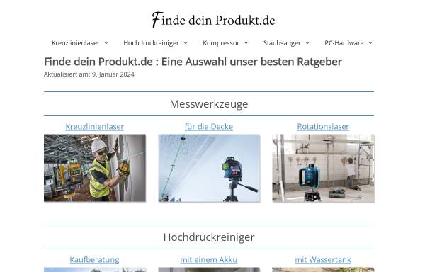 Vorschau von www.finde-dein-produkt.de, Laurens van der Hoeven und Christian Biller GbR