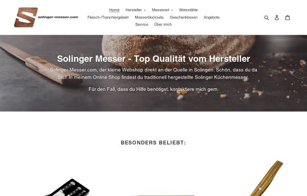 Vorschau von solinger-messer.com, Solinger Messer