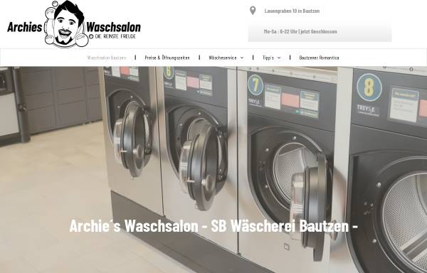 Vorschau von www.archies-waschsalon.de, Archie´s Waschsalon