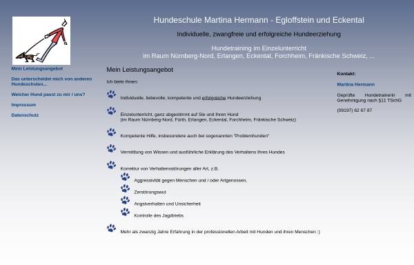 Vorschau von www.hundeschule-hermann.de, Hundeschule Hermann