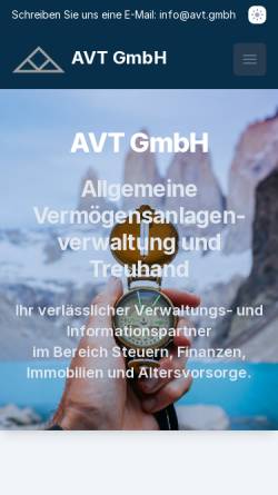 Vorschau der mobilen Webseite avtportal.de, AVT Verbund