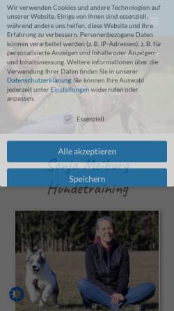 Vorschau der mobilen Webseite www.hundeschule-holledau.de, Hundeschule Holledau