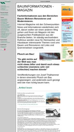 Vorschau der mobilen Webseite www.baupraesent.de, Bauinformationen Magazin