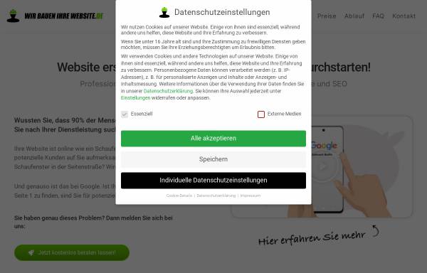 Vorschau von wir-bauen-ihre-website.de, TiRa Media - Lammer & Häßner GbR