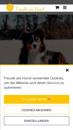 Vorschau der mobilen Webseite www.freude-am-hund.info, Hundeschule München Olympiapark
