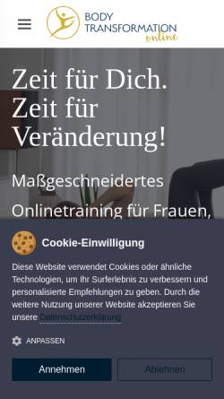 Vorschau der mobilen Webseite bodytransformationcenter.de, Matuszefska