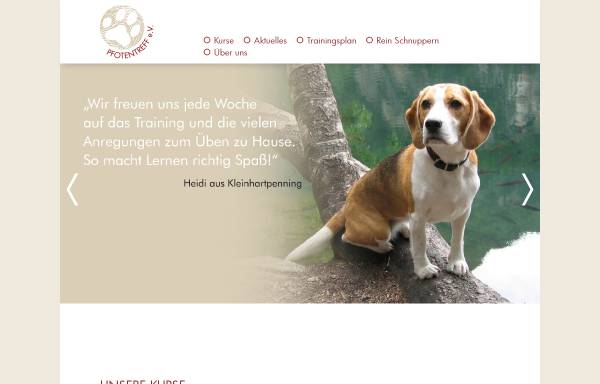 Vorschau von hundeschule-holzkirchen.de, Hundeschule Pfotentreff e.V.