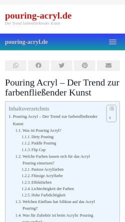Vorschau der mobilen Webseite pouring-acryl.de, Pouring-acryl.de