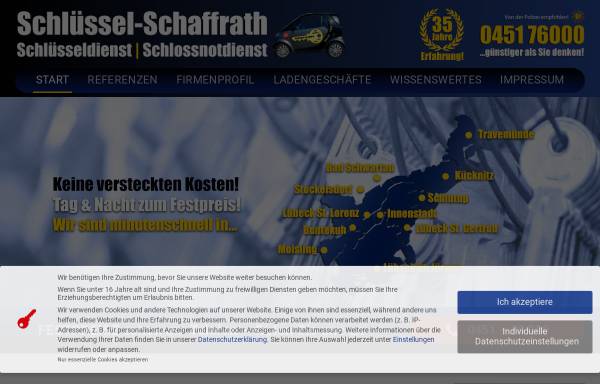 Vorschau von www.schluesseldienst-schaffrath.de, Schlüsseldienst Schaffrath