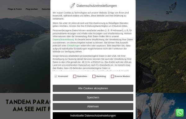 Vorschau von tandem-paragliding-zellamsee.com, Falken Air