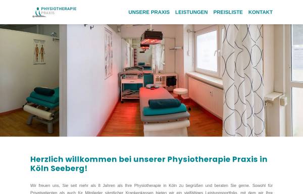 Vorschau von physiopraxiskoeln.com, Physiotherapie Praxis - Yury Seregin