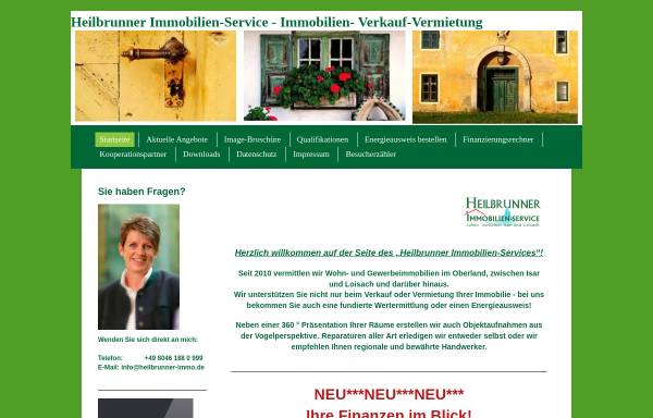 Vorschau von www.heilbrunner-immo.de, Heilbrunner Immobilien-Service