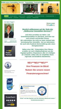 Vorschau der mobilen Webseite www.heilbrunner-immo.de, Heilbrunner Immobilien-Service