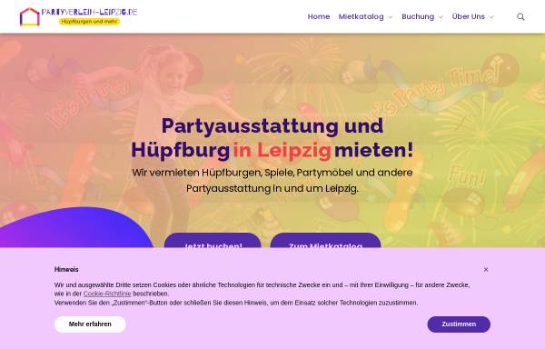 Vorschau von partyverleih-leipzig.de, Partyverleih Leipzig