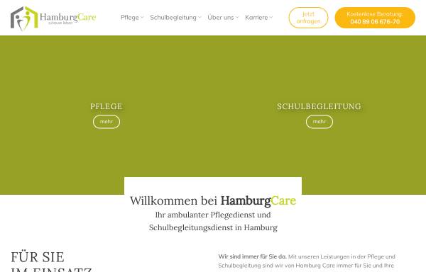 Vorschau von www.hamburg-care.de, Hamburg Care HC GmbH