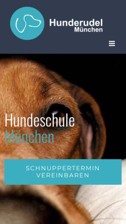 Vorschau der mobilen Webseite hunderudel-muenchen.de, Mobile Hundeschule München