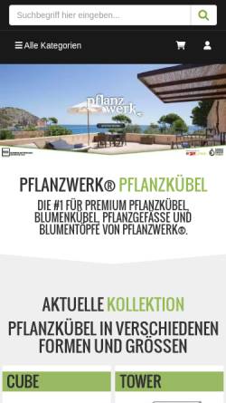 Vorschau der mobilen Webseite www.pflanzwerk.de, Pflanzwerk