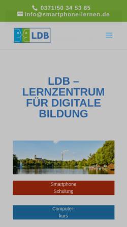 Vorschau der mobilen Webseite smartphone-lernen.de, LDB - Digitales Lernzentrum Chemnitz