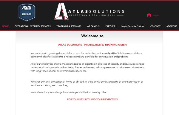 Vorschau von en.atlassolutions-protection.de, Atlas Solutions Protection and Training GmbH