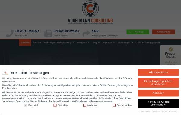 Vorschau von www.vogelmann-consulting.de, Vogelmann Consulting