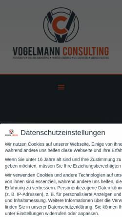 Vorschau der mobilen Webseite www.vogelmann-consulting.de, Vogelmann Consulting