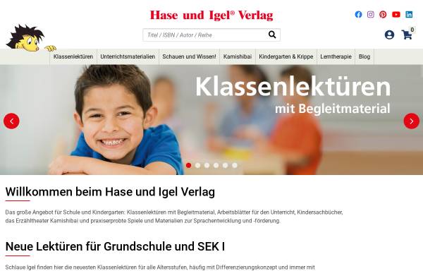 Vorschau von www.hase-und-igel.de, Hase und Igel Verlag GmbH