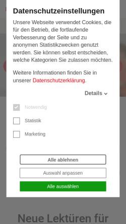 Vorschau der mobilen Webseite www.hase-und-igel.de, Hase und Igel Verlag GmbH