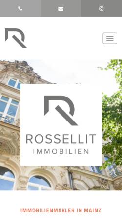 Vorschau der mobilen Webseite www.rossellit-immobilien.de, ROSSELLIT IMMOBILIEN