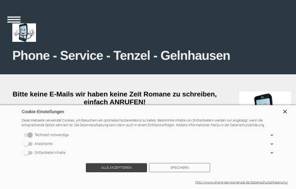 Vorschau von www.phone-service-tenzel.de, Phone Service Tenzel