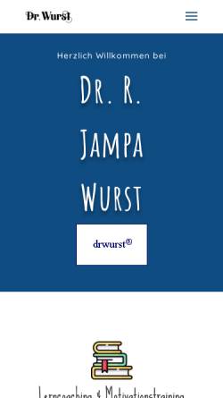 Vorschau der mobilen Webseite www.drwurst.de, Dr. Rotraut Wurst Lerncoaching