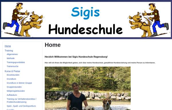 Vorschau von www.sigis-hundeschule.de, Sigis Hundeschule