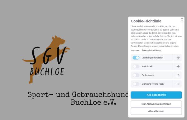 Vorschau von www.sgv-buchloe.de, Sport- und Gebrauchshundeverein Buchloe e. V.