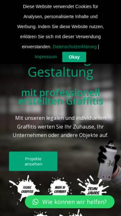 Vorschau der mobilen Webseite graffitiartist.ch, Graffitiartist