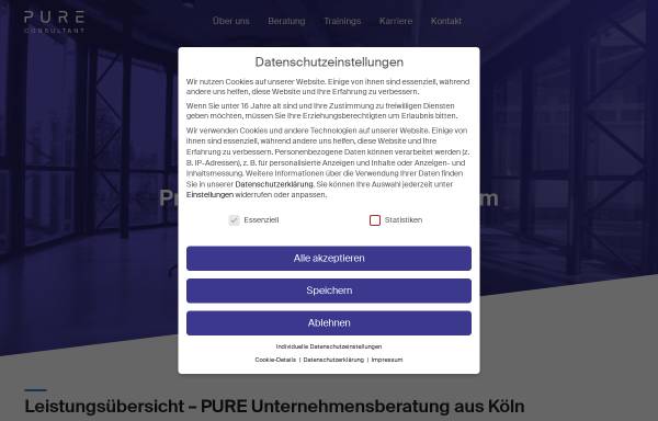 Vorschau von www.pureconsultant.de, PCG Pure Consultant GmbH