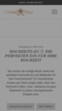 Vorschau der mobilen Webseite mobile-disco.at, Mobile Disco - Karlheinz Rausch